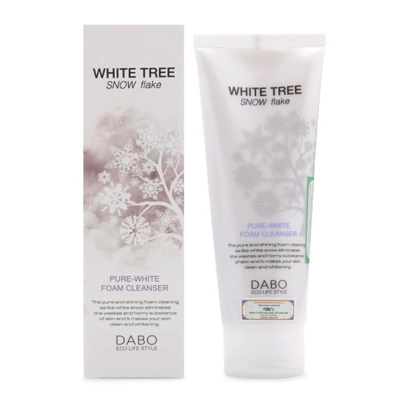 SỮA RỬA MẶT CÂY TUYẾT TRẮNG CÓ HẠT MASSAGE DABO WHITE TREE SNOW FLAKE 150ML