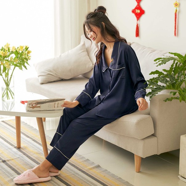 Bộ pijama Lụa cao cấp VIBES Alya Long Sleeve Py Set