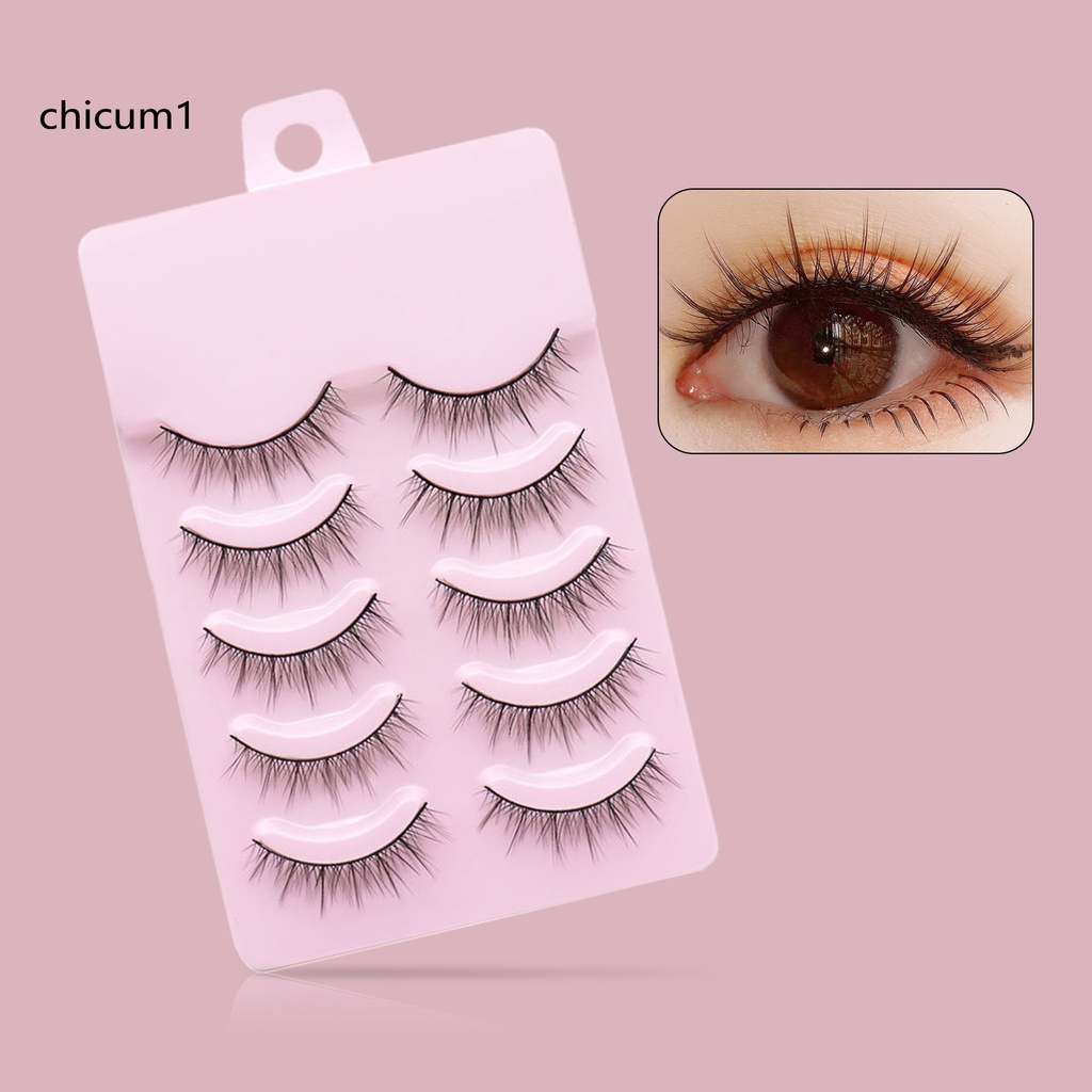 [Hàng mới về] Lông mi giả sợi chéo trang điểm tinh tế đeo thoải mái sử dụng để sử dụng hàng ngày