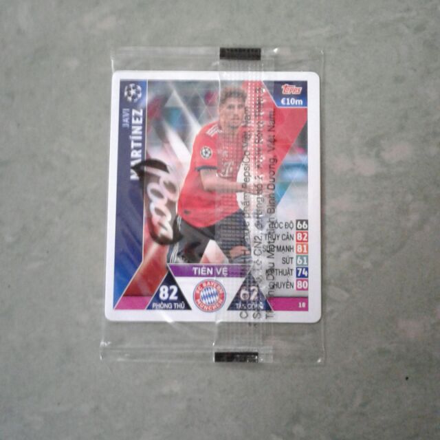 Thẻ poca (topps match attax) Javi Martinez