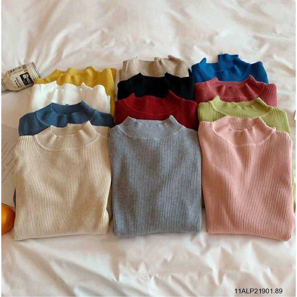 Áo len nữ tay dài cổ cao form đẹp thu đông ulzzang thời trang Fmstyle Saigon 21ALU10P21502 | BigBuy360 - bigbuy360.vn