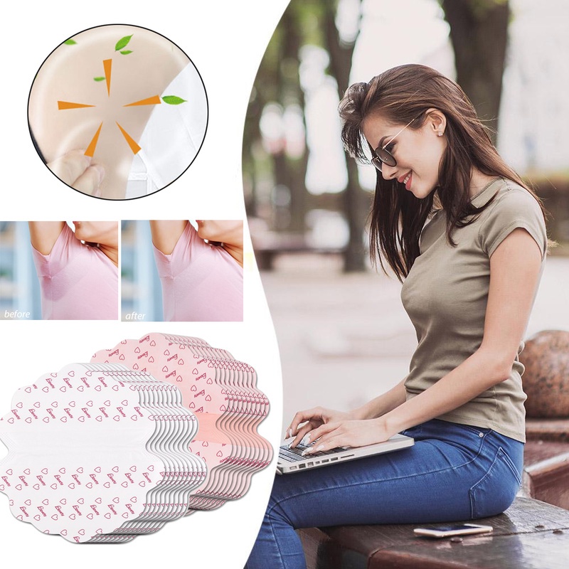 Set 10 Miếng Dán Thấm Hút Mồ Hôi Cho Vùng Da Dưới Cánh Tay Dùng Một Lần Tiện Lợi