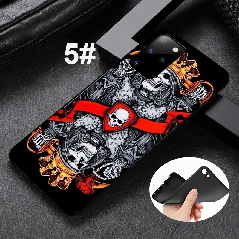 Ốp điện thoại silicon mềm XH39 in hình bài Poker nghệ thuật cho Samsung Galaxy A31 A41 A42 A51 A52 A71 A72 A81 A82 A91