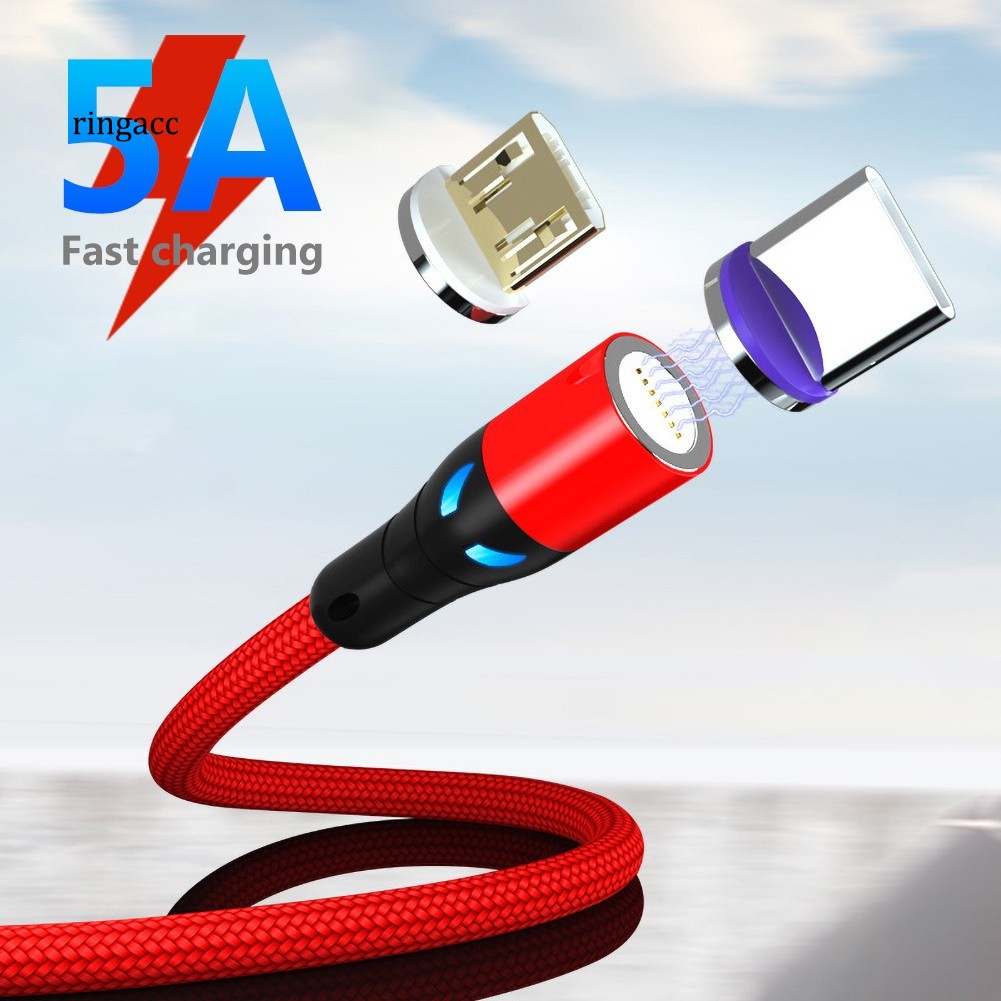 Cáp Sạc Nhanh 5a Qc3.0 8pin Micro Usb Type-C Cho Android