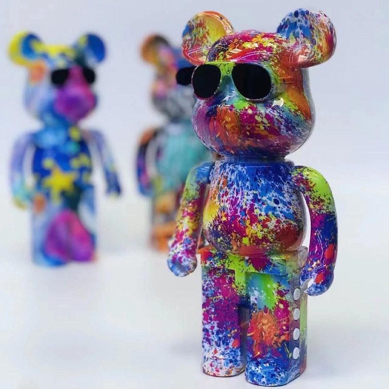 Loa bluetooth bearbrick B5+, loa không dây mini hình gấu HSON nghe nhạc trang trí để bàn sang trọng