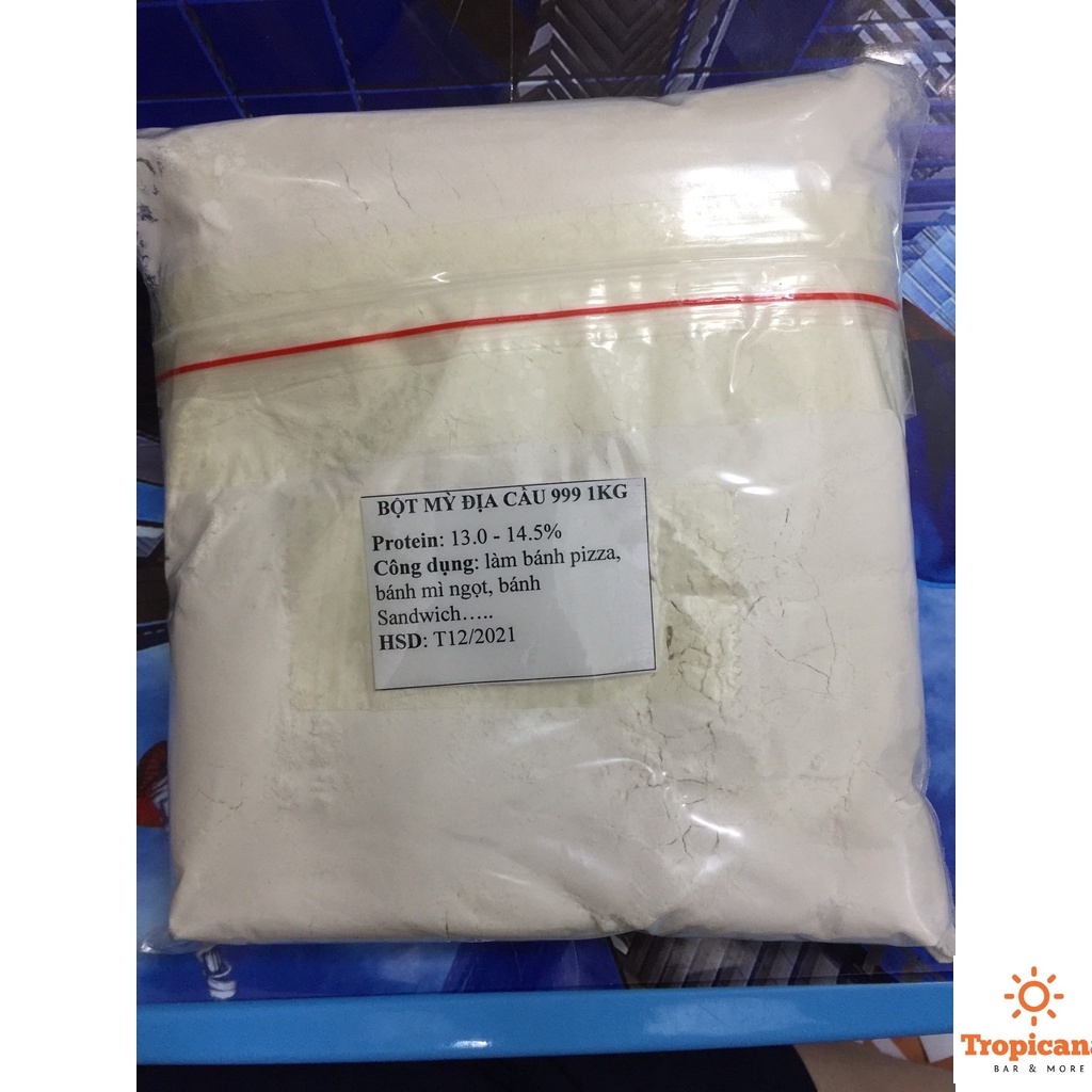 Bột mì cao cấp Interflour Đ.Ị.A C.Ầ.U 999 - Bột mì số 13 - 1kg (Lấy từ bao 25kg)