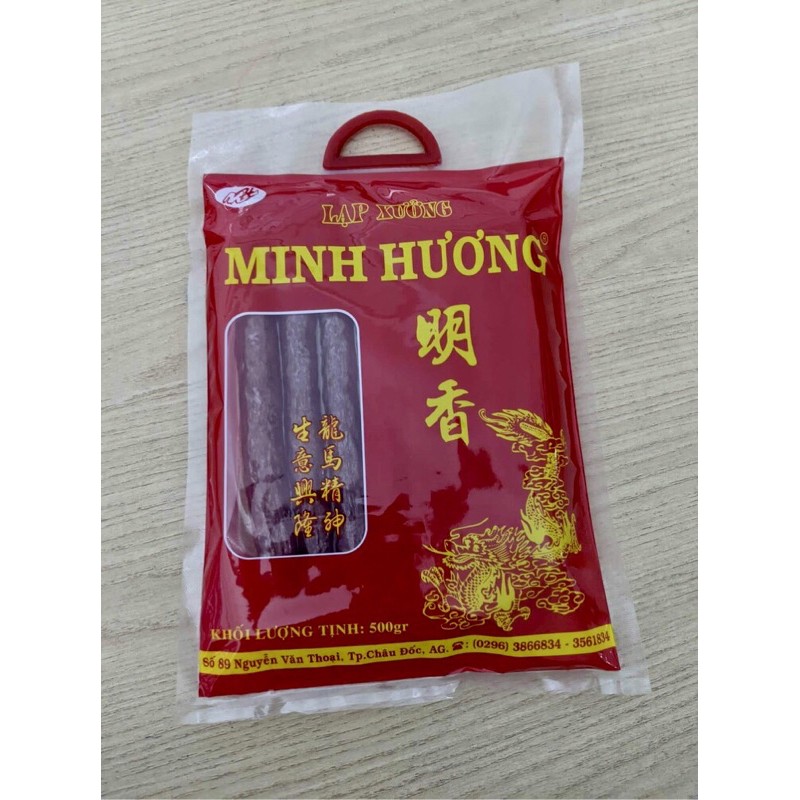 Lạp xưởng Minh Hương Châu Đốc gói 500gr