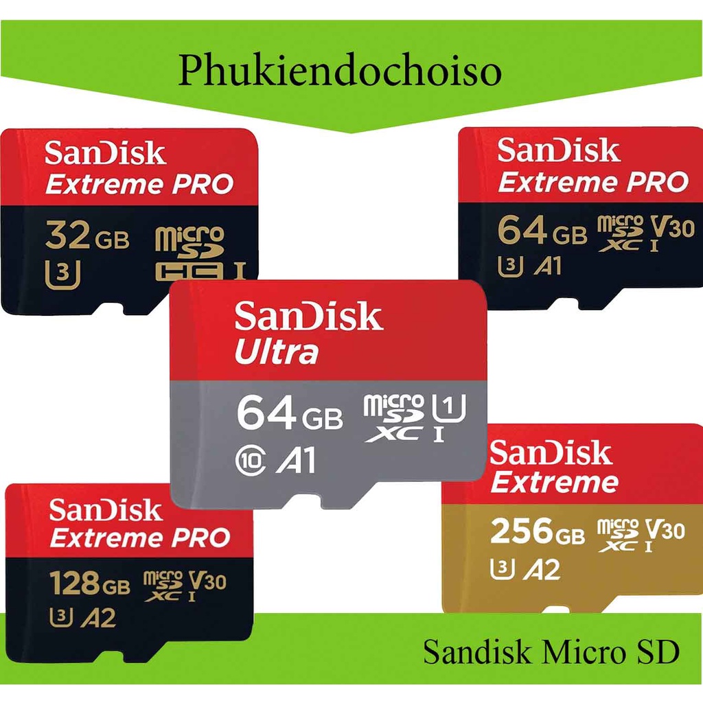 Thẻ nhớ Micro SD Sandisk, Chính hãng