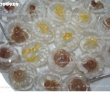 Khuôn 10 viên Bông rau câu phô mai vỉ đá khay thạch hoa - jelly mold tray