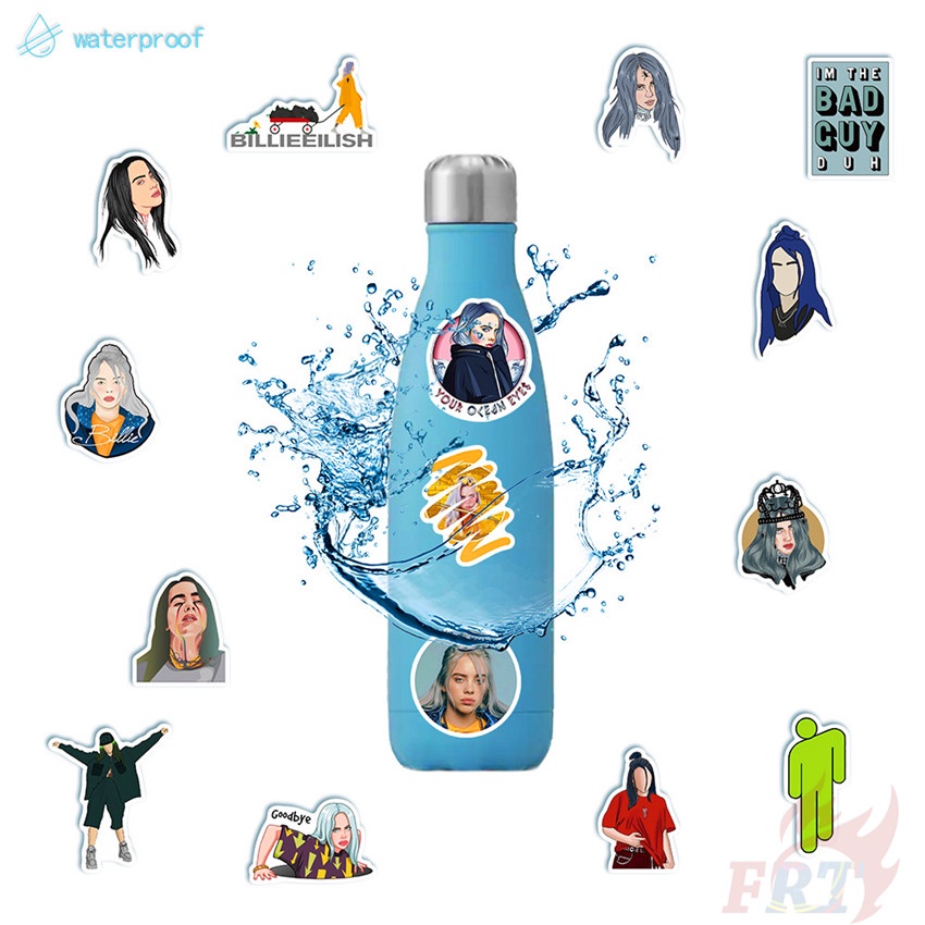 ❉ Billie Eilish Series 01 - Pop Singer Superstar Stickers ❉ 50Pcs/Set DIY Fashion Mixed Doodle Decals Stickers