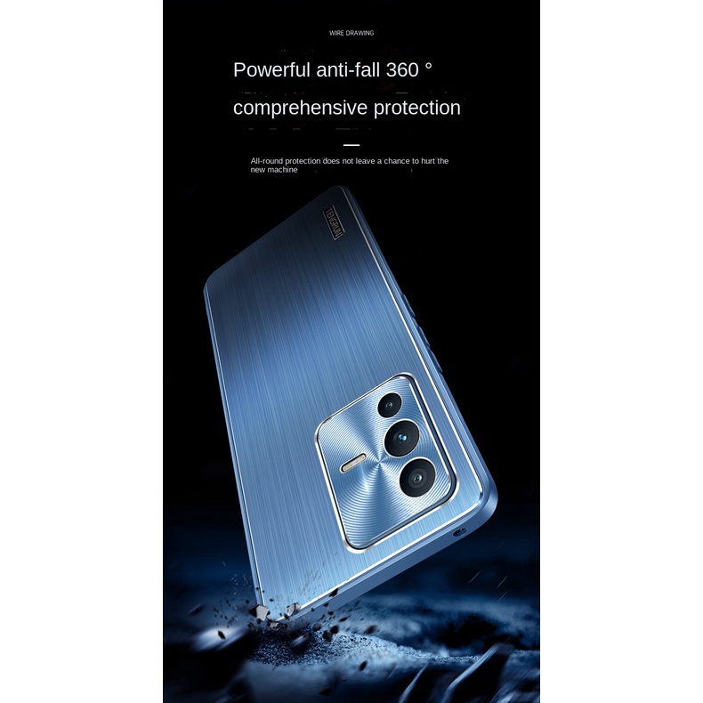 Ốp Điện Thoại Viền Inox Chống Rơi Cho Vivo S12 Pro V23 5G