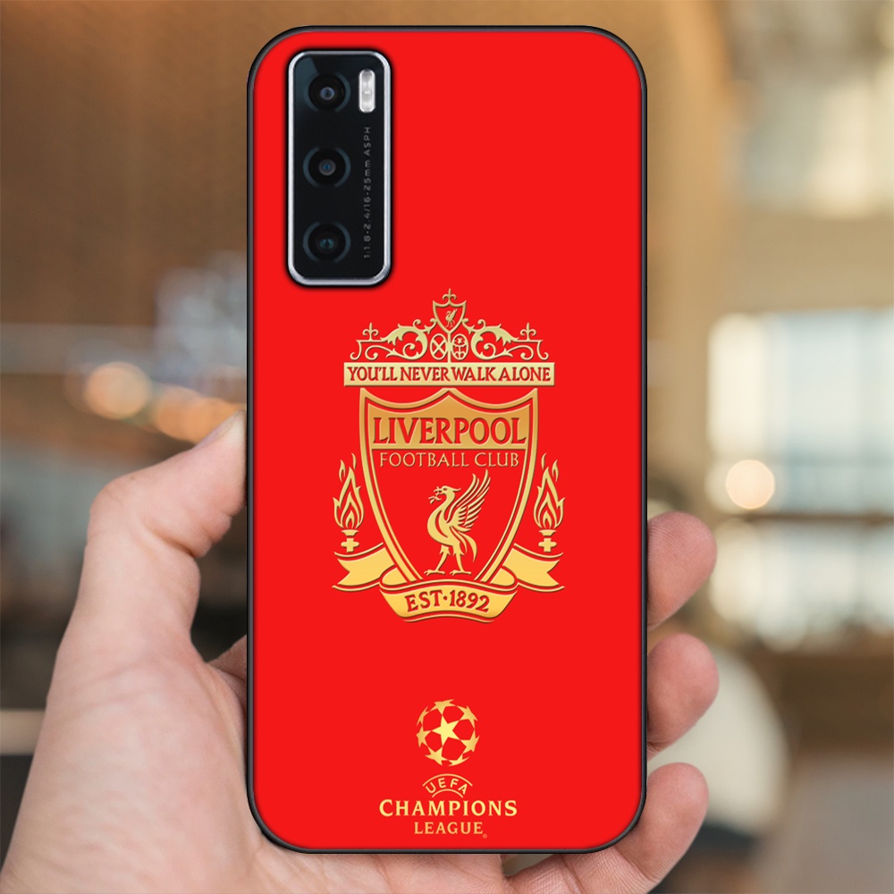 Ốp lưng Vivo V20 SE viền đen in hình Liverpool FC