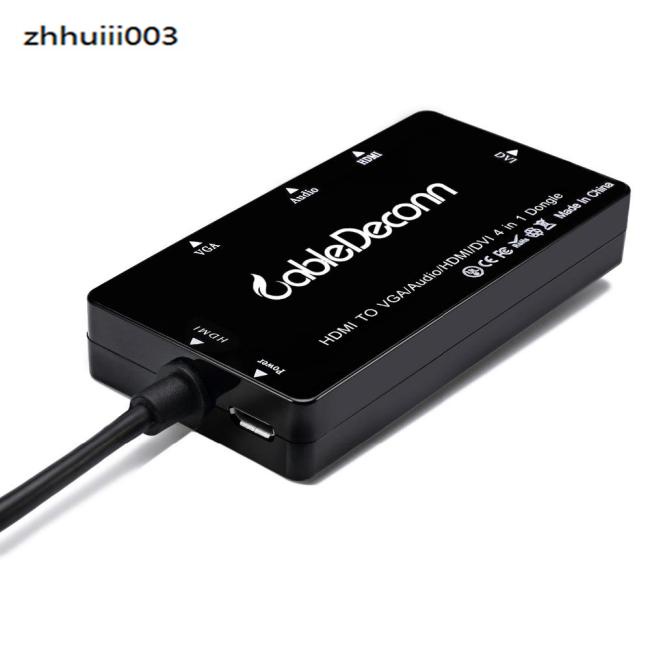 Cáp Chuyển Đổi Cổng HDMI 4 Trong 1 Sang VGA DVI