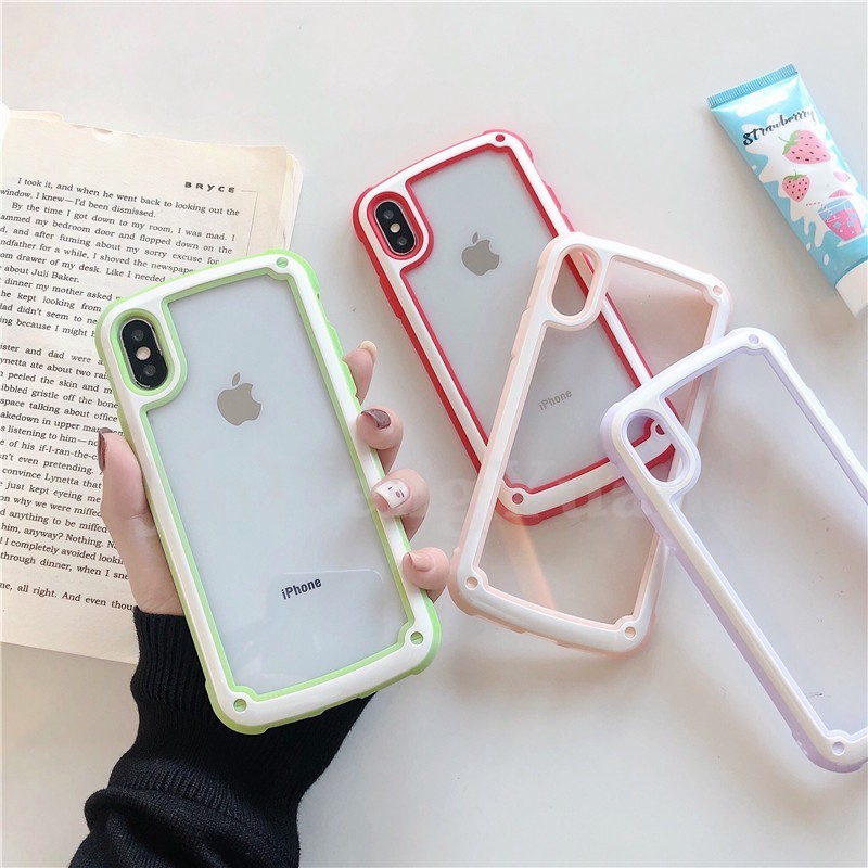 Ốp Điện Thoại Màu Kẹo Cho iPhone 6 6s 7 8 Plus X XS MAX XR iPhone 11 11Pro 11Promax