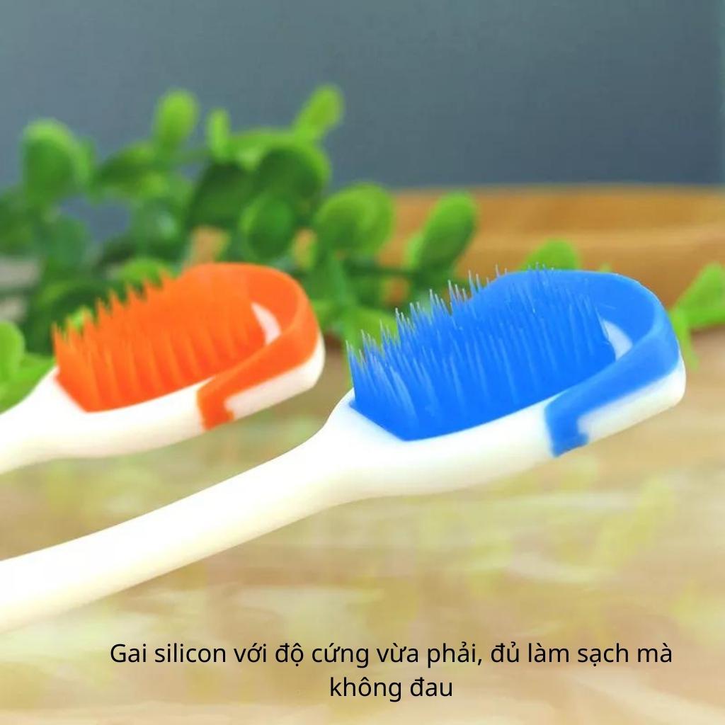 Cạo lưỡi (nạo lưỡi) silicon Nano Formula: bàn chải vệ sinh lưỡi, đồ cạo lưỡi cao cấp