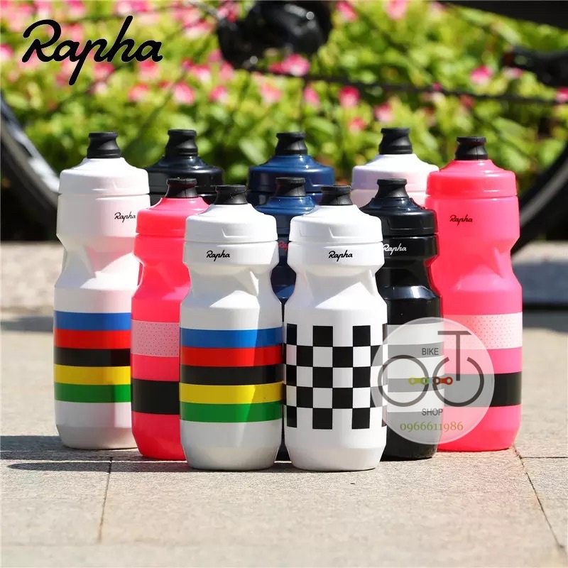 Bình nước xe đạp Rapha nhựa an toàn không mùi (nhiều mầu)