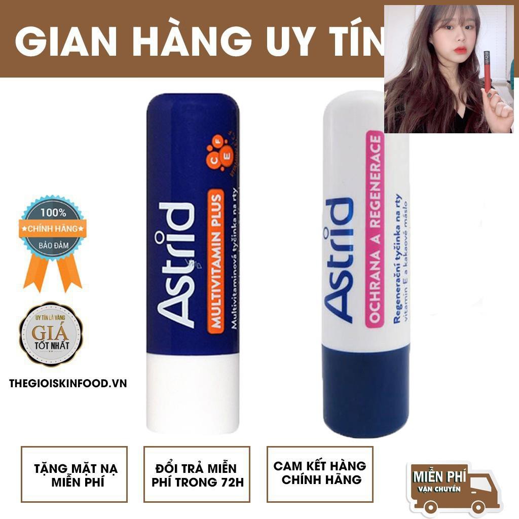 Son Dưỡng Mỡ Hươu Astrid Màu Xanh Bảo Vệ Môi