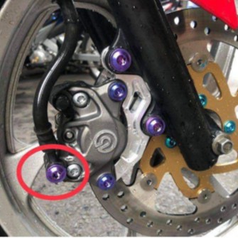 Ốc heo dầu titan đầu Probolt ( vương miện ) cho heo Nissin, heo Brembo tất cả các dòng xe