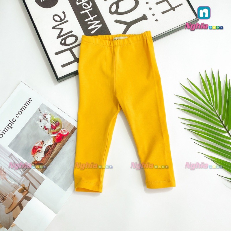 [Mã FARSBR241 giảm 15k đơn 0đ] Quần legging dài NGHĨA BABY Q13 thun cho bé gái