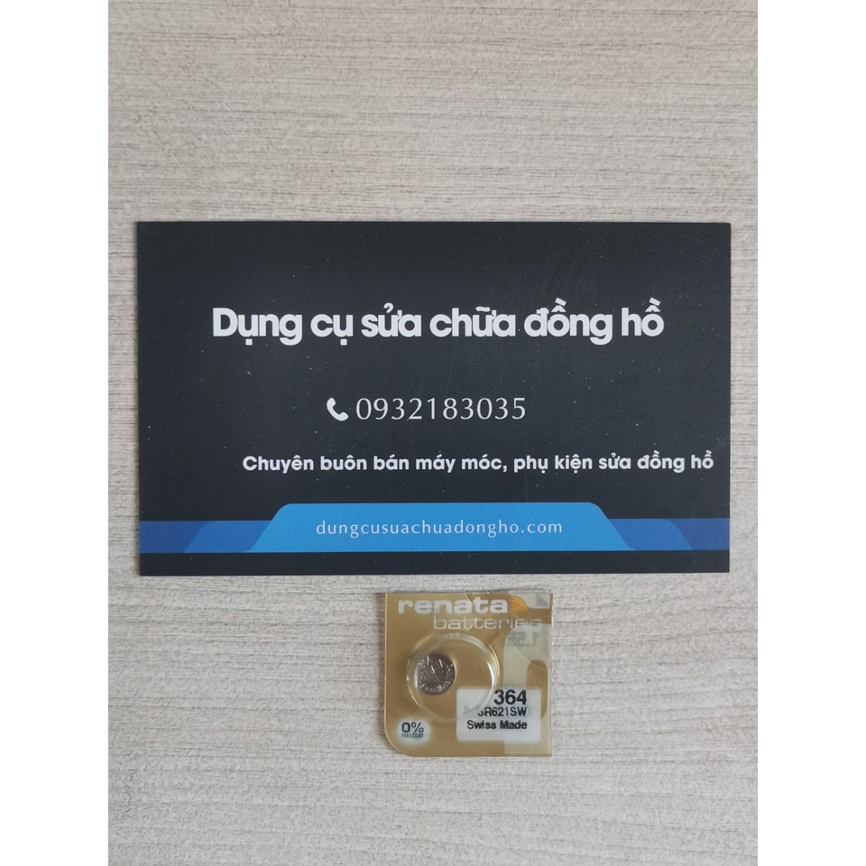 Pin đồng hồ Thụy Sĩ Renata 621 - 364 SR621SW  bảng nâng cấp