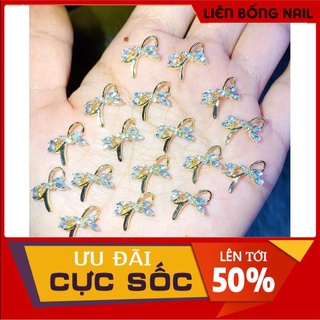 cham nơ baby lên móng bao đẹp