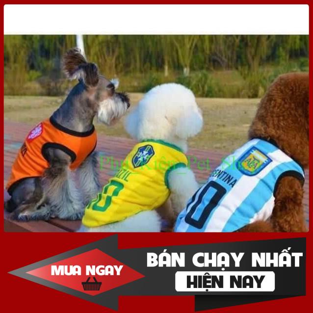 [❌GIÁ SỈ❌] Áo cho chó mèo hình bóng đá - quần áo cho thú cưng - Phụ_Kiện_Pet_Shop 0 ❤️