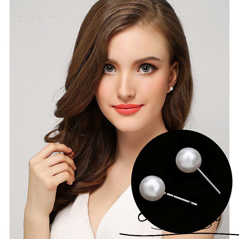 Bông tai đính ngọc trai nhân tạo thời trang dành cho nữ