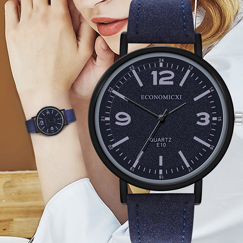 ZOLFA Fashion Black Leather Ladies Wristwatch Analog Clocks Classic Casual Womens Quartz Watches Simple Wrist Accessories Đồng hồ nữ