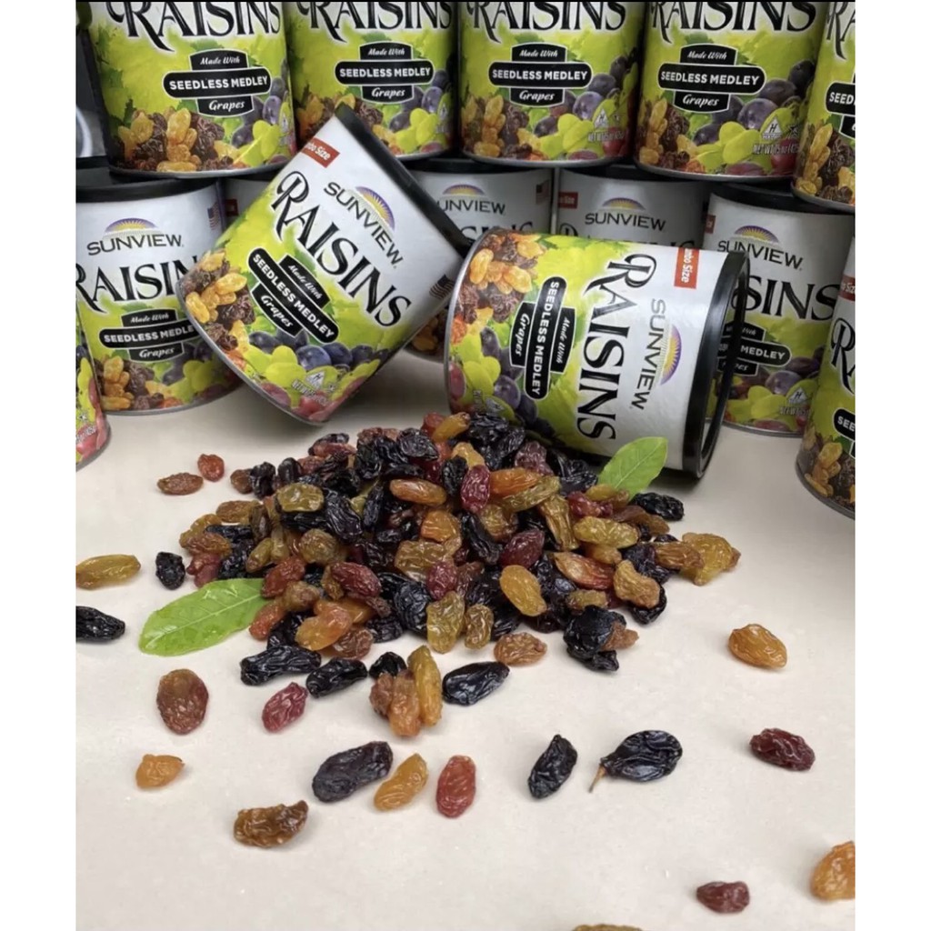 [DATE MỚI 2023] Nho Khô Raisins Mix Vị Hỗn Hợp Thập Cẩm 3 Màu Nhập Khẩu Mỹ