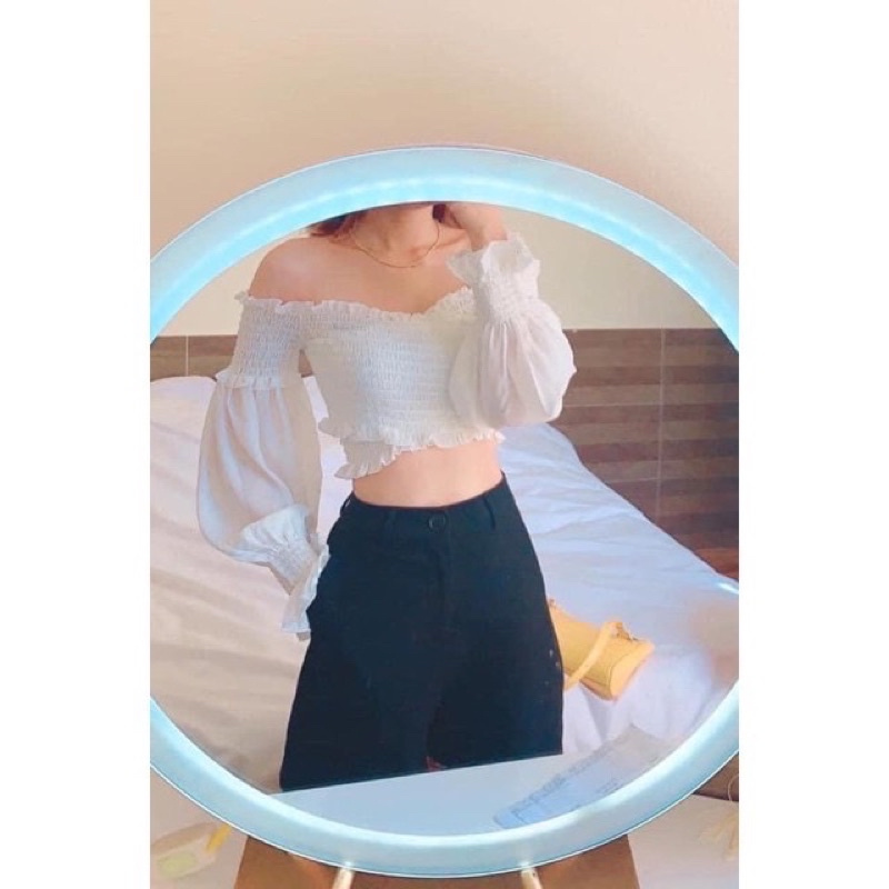 Áo trễ vai chun chéo ngực | BigBuy360 - bigbuy360.vn