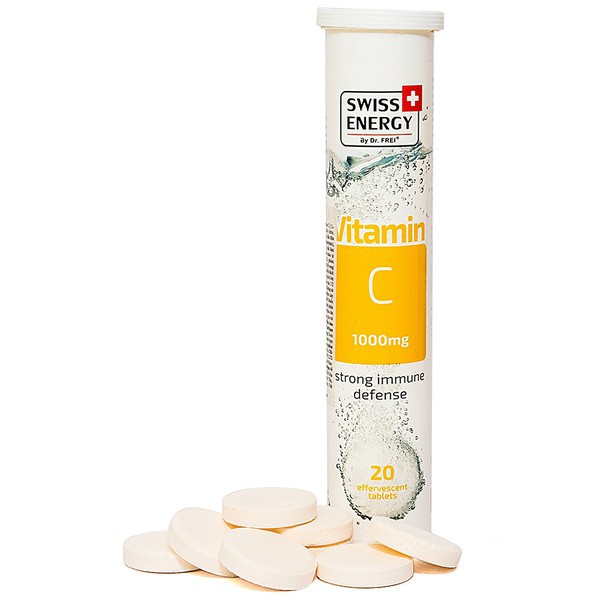 Viên sủi bổ sung vitamin C tăng cường sức đề kháng Swiss Energy Vitamin C 1000mg (Tuýp 20 viên) Thụy Sĩ <0305627>