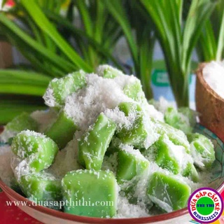 Kẹo Dừa Sáp Phủ Cơm Dừa Sấy Vị Lá Dứa (400gr)