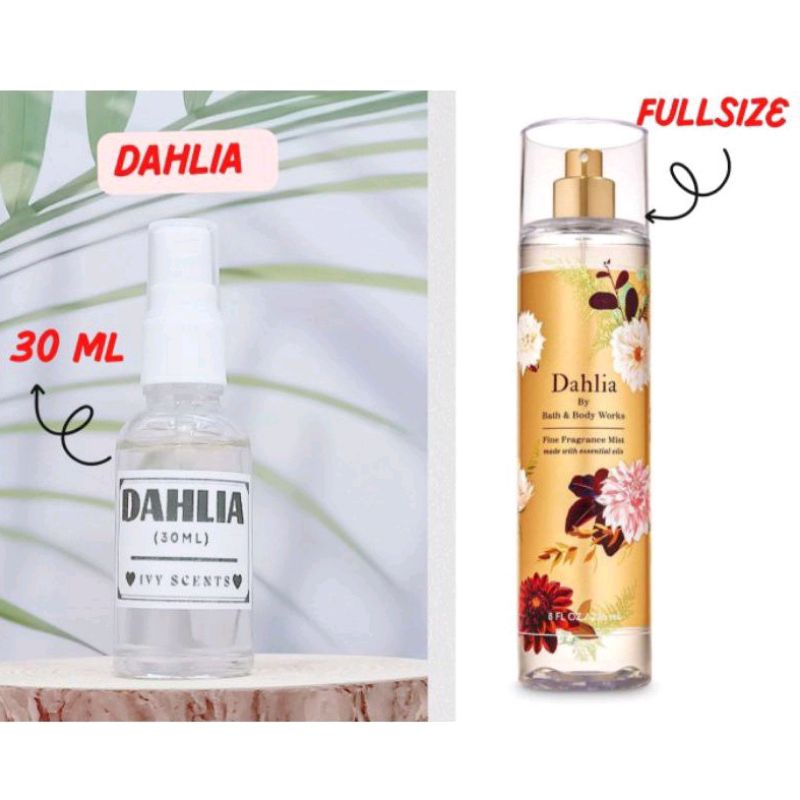 XỊT THƠM DAHLIA BATH AND BODYWORKS