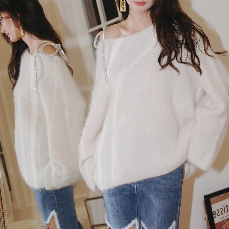 Bán Chạy!Áo Sweater Trễ Vai Mềm Mại Phong Cách Nhật Bản Thời Trang Thu Đông 2021 Dễ Thương Cho Nữ