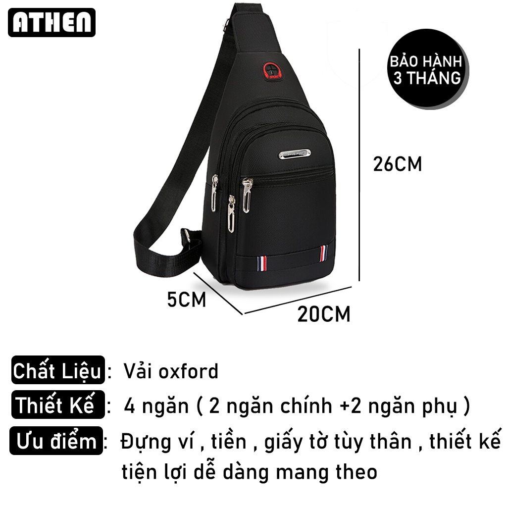 Túi chéo nam vải cao cấp phong cách Hàn Quốc thời trang TEN Official