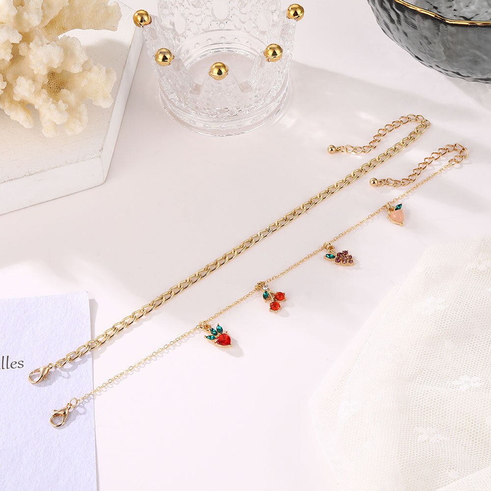 [Mã FAMAYFA giảm 10K đơn 50K] Lắc chân hợp kim đính đá đáng yêu cho nữ | BigBuy360 - bigbuy360.vn