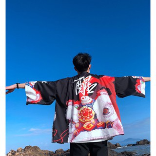 Áo khoác kimono haori nhật bản nhiều mẫu in họa tiết đẹp, độc lạ, chất lụa mềm mịn, thoáng mát dễ phối đồ giá rẻ