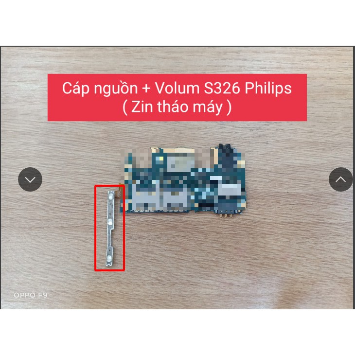 Cáp nguồn + Volum S326 Philips ( Zin tháo máy )