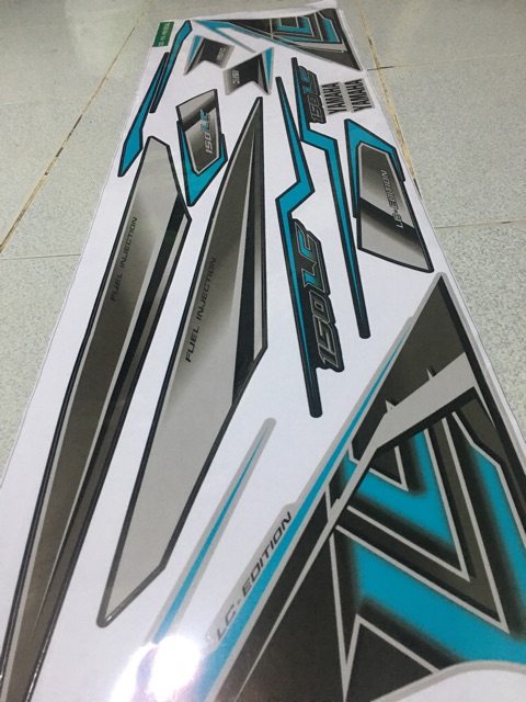 Tem Exciter 150 Lc Xanh Bạc