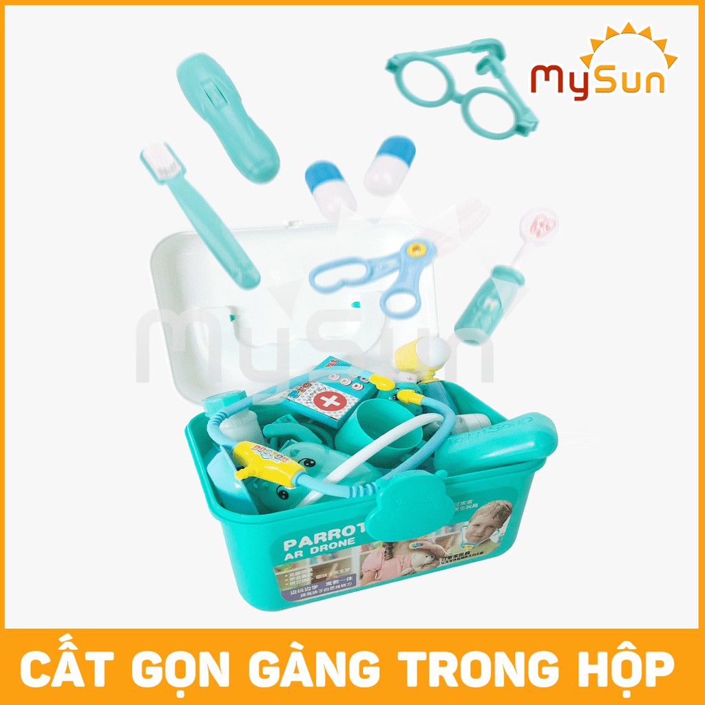 Đồ chơi 🌸FREESHIP🌸 khám răng cá sấu cho bé | Bộ đồ chơi bác sĩ khám bệnh có đèn giáo dục thông minh - MYSUN