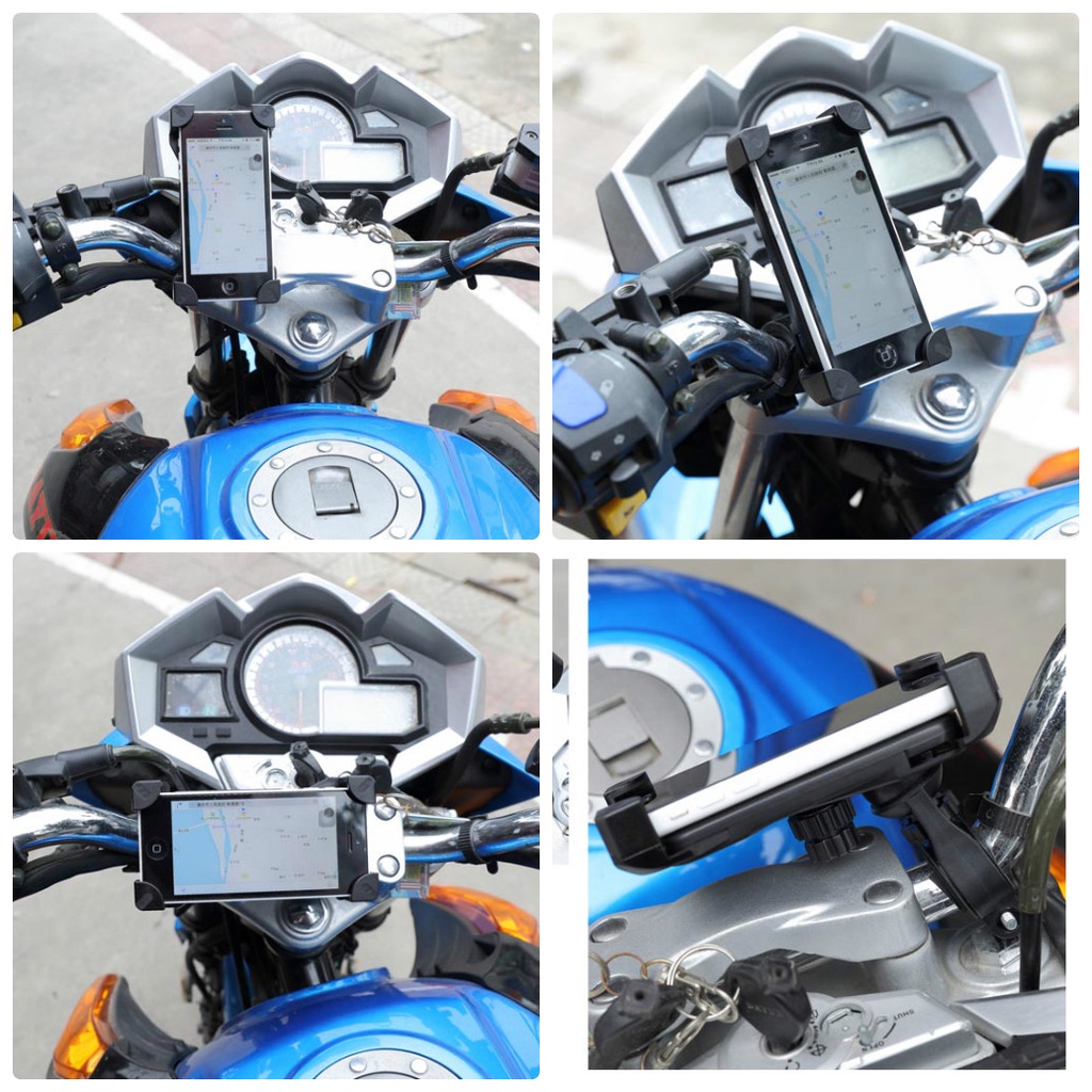 Giá đỡ điện thoại gắn vào ghi đông xe đạp xe máy