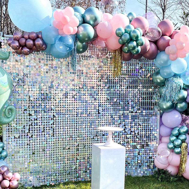 Tấm Phông Nền 30×30CM Họa Tiết Kim Sa Lấp Lánh Dùng Để Trang Trí Tiệc