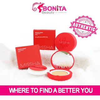 Phấn Nước Mềm Mịn MISSHA Velvet Finish Cushion SPF50 PA+++ - Vỏ đỏ