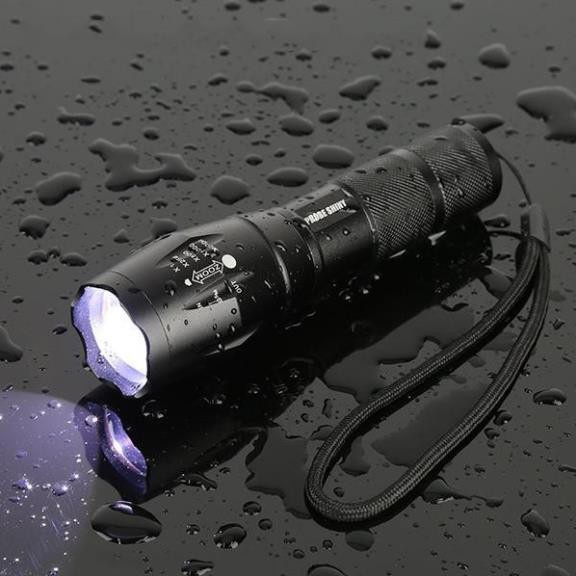 Đèn pin siêu sáng T6, đèn pin cầm tay siêu sáng cao cấp T6 hợp kim chống nước pin có thể sạc Lại Full box, GiadungBPM