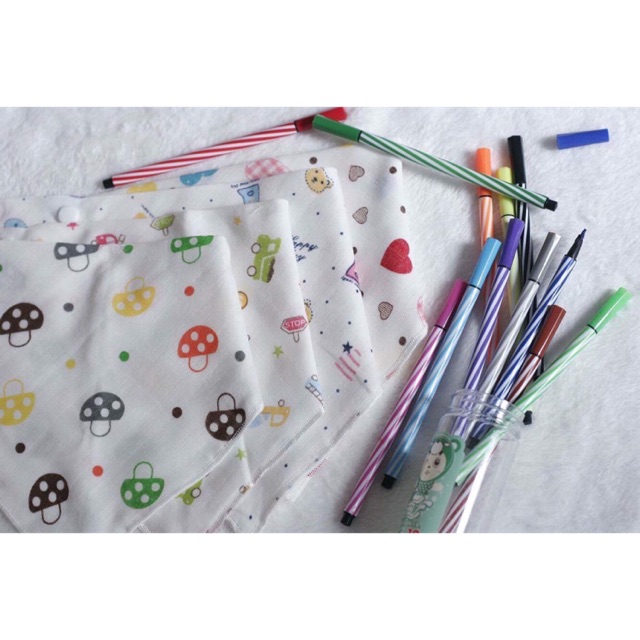 Combo 10 khăn yếm vải xô Carter