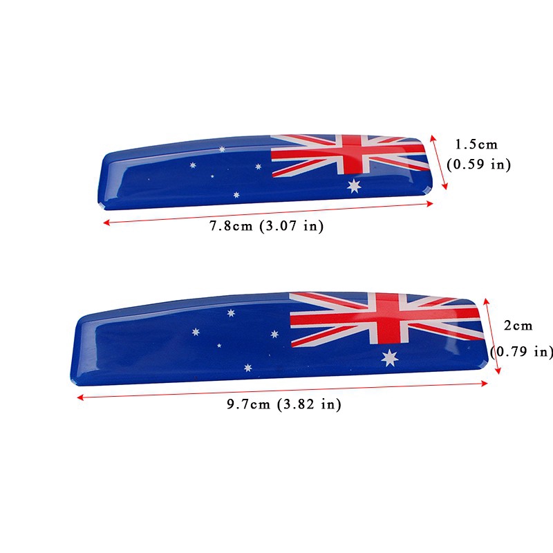Miếng dán hình lá cờ quốc gia chống trầy/ trang trí cho xe hơi