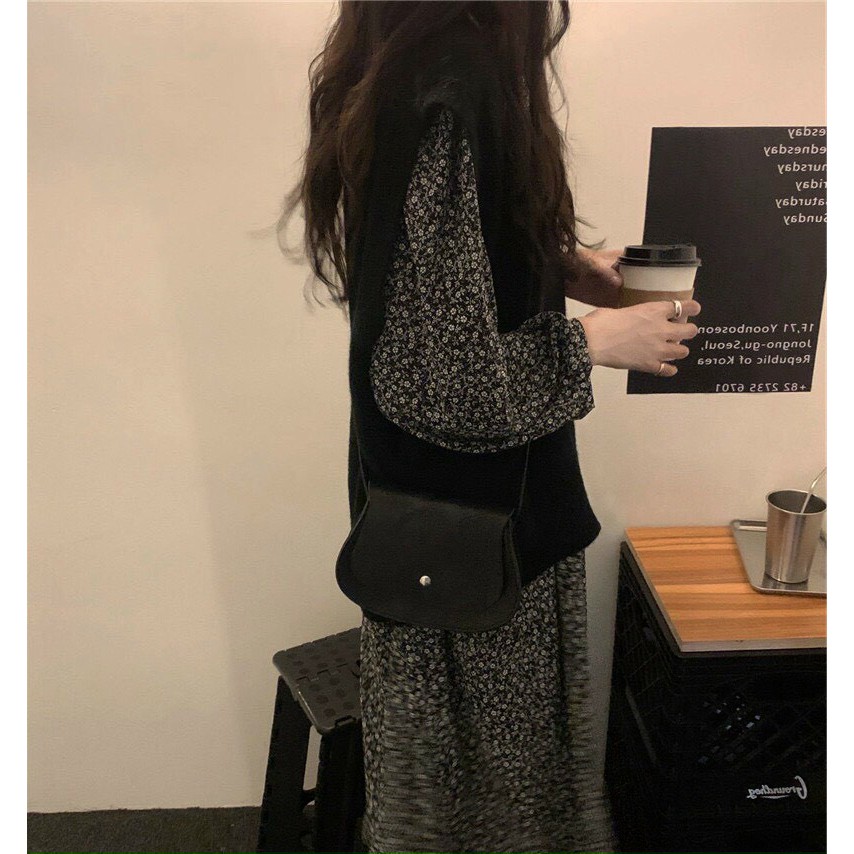 Set đồ nữ, set đầm babydoll hoa nhí kèm gile cổ V mặc siêu xinh mặc đi chơi đi dạo hay đi du lịch thoải mái Tây Thi Shop | BigBuy360 - bigbuy360.vn