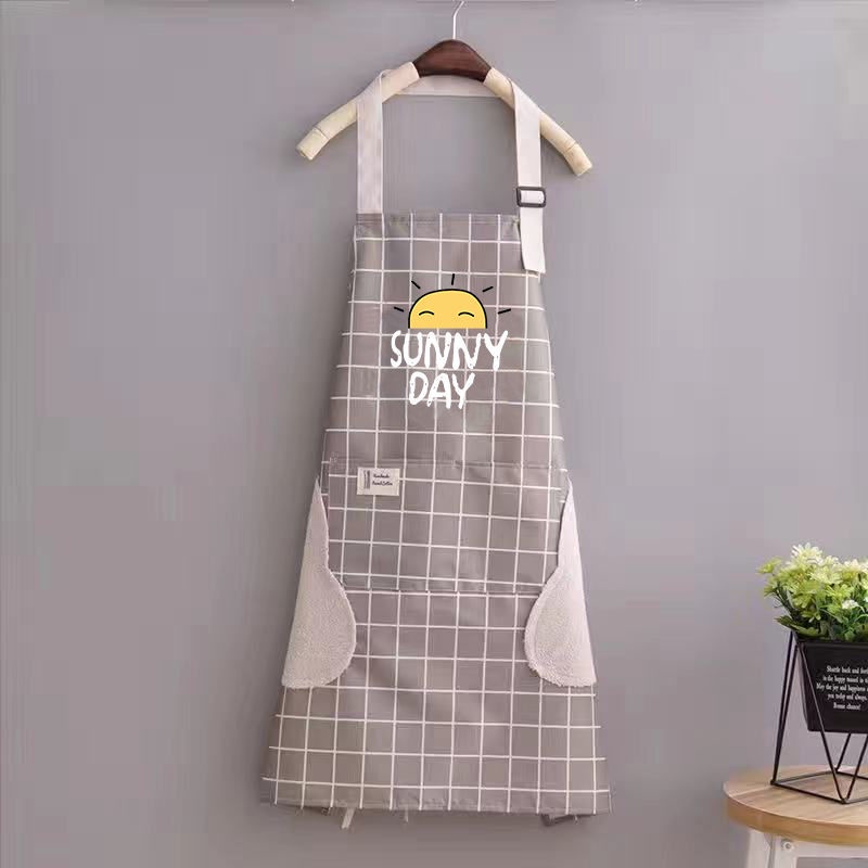 Tạp Dề Nấu Ăn Chống Thấm Nước Và Dầu Mỡ Thiết Kế Dễ Thương