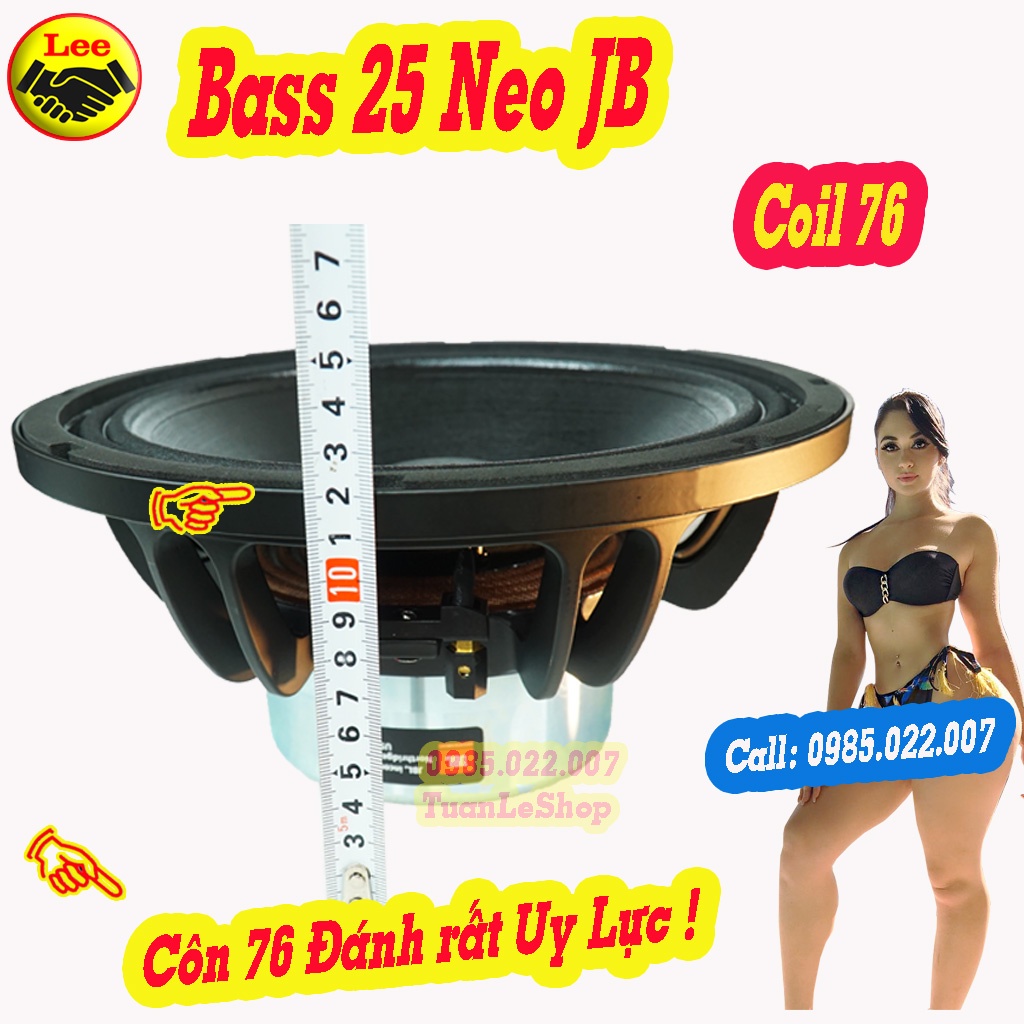 LOA BASS 25 TỪ NEO JB, LOA 2 TẤC RƯỠI TỪ NEO – GÁI 01 CHIẾC