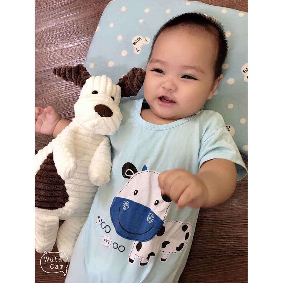 Cún bông, thú nhồi bông size 40cm, mềm mịn, không xù lông, ngộ nghĩnh đáng yêu cho bé ôm ngủ, chơi và chụp ảnh